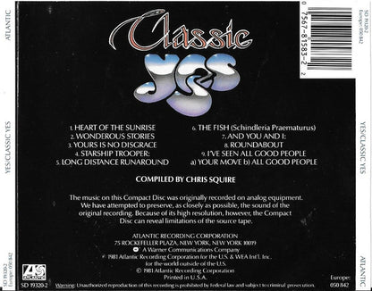 Yes : Classic Yes (CD, Comp, RE)