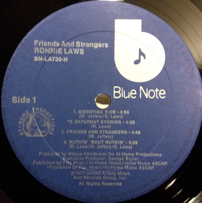 Ronnie Laws : Friends And Strangers (LP, Album)