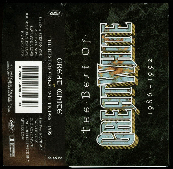 Great White : The Best Of Great White 1986 - 1992 (Cass, Comp, Club, Col)
