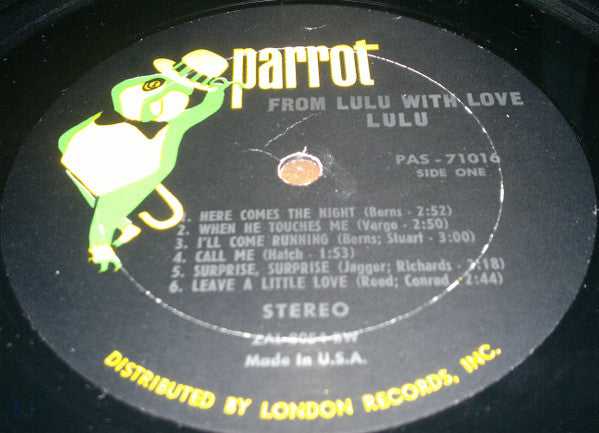 Lulu : From Lulu...With Love (LP, Album)