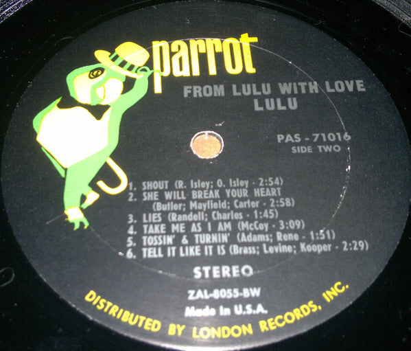 Lulu : From Lulu...With Love (LP, Album)