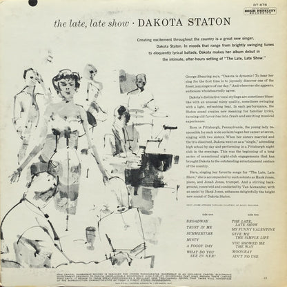 Dakota Staton : The Late, Late Show (LP, Album, Duo)