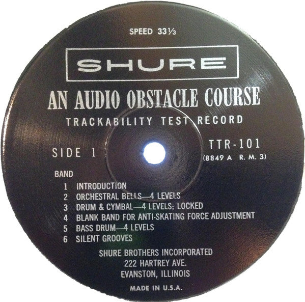 No Artist : An Audio Obstacle Course - Shure Trackability Test Record (LP, RP)