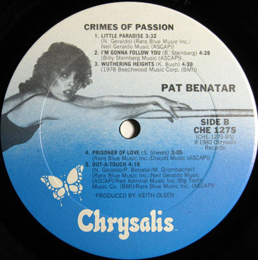 Pat Benatar : Crimes Of Passion (LP, Album, Club)