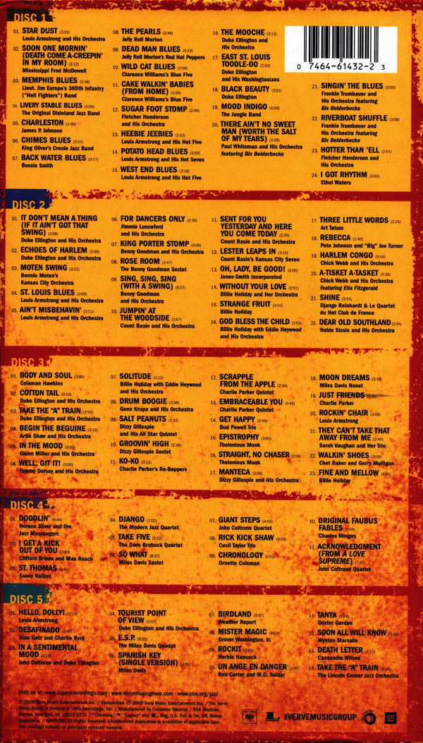 Various : Ken Burns Jazz (The Story Of America's Music) (5xCD, Comp + Box)