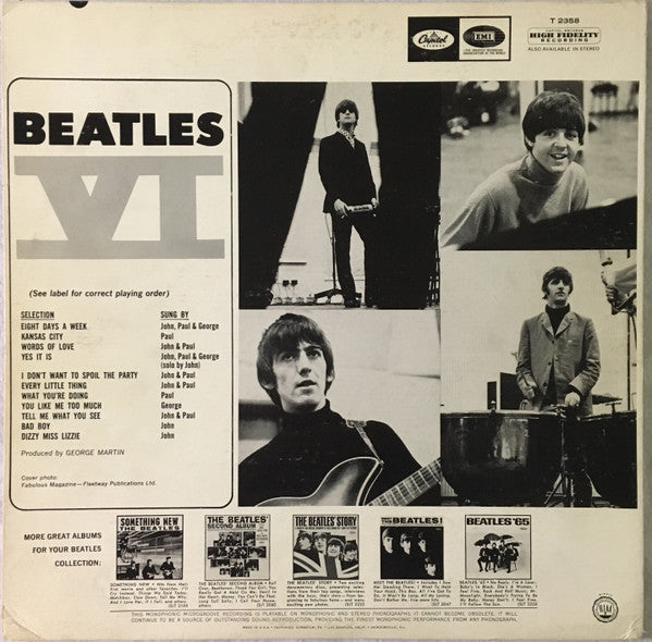 Buy The Beatles : Beatles VI (LP, Album, Mono, Glo) Online for a