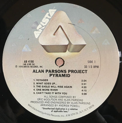 The Alan Parsons Project : Pyramid (LP, Album, RE, Blu)