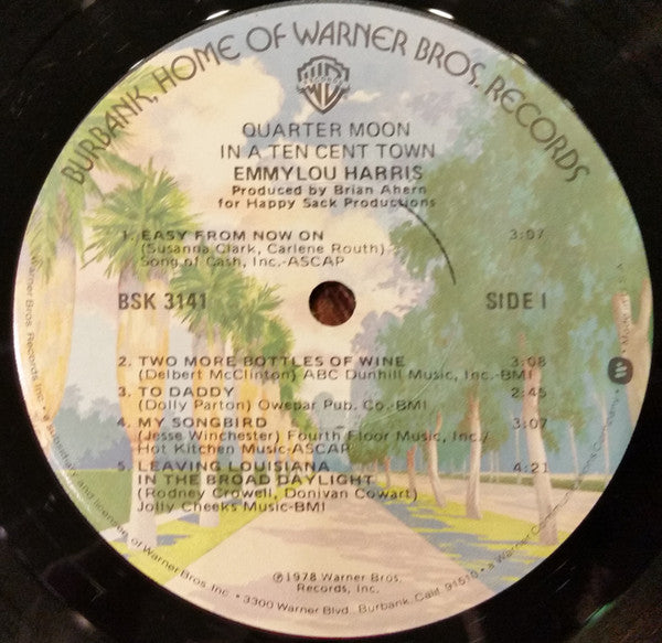 Emmylou Harris : Quarter Moon In A Ten Cent Town (LP, Album, Los)