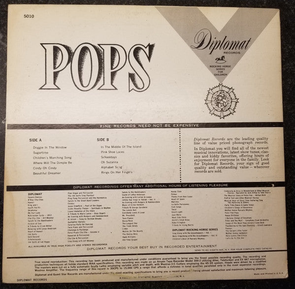 Diplomat Orchestra & Chorus : Peter Pan "Pops" (LP, Album)