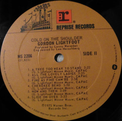 Gordon Lightfoot : Cold On The Shoulder (LP, Album)