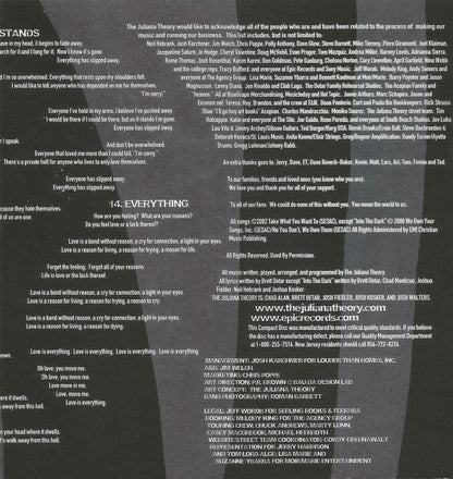 The Juliana Theory : Love (CD, Album, Enh, Son)