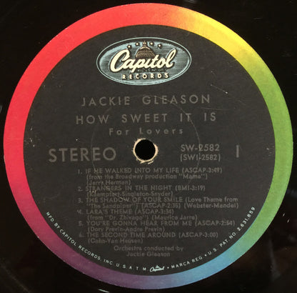 Jackie Gleason : How Sweet It Is For Lovers (LP, Album)