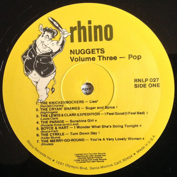 Various : Nuggets Volume Three: Pop (LP, Comp)