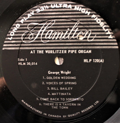 George Wright (2) : At The Wurlitzer Pipe Organ (LP, Album)