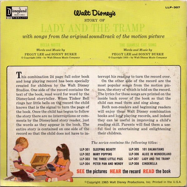 Unknown Artist : Walt Disney's Story Of Lady And The Tramp (7")