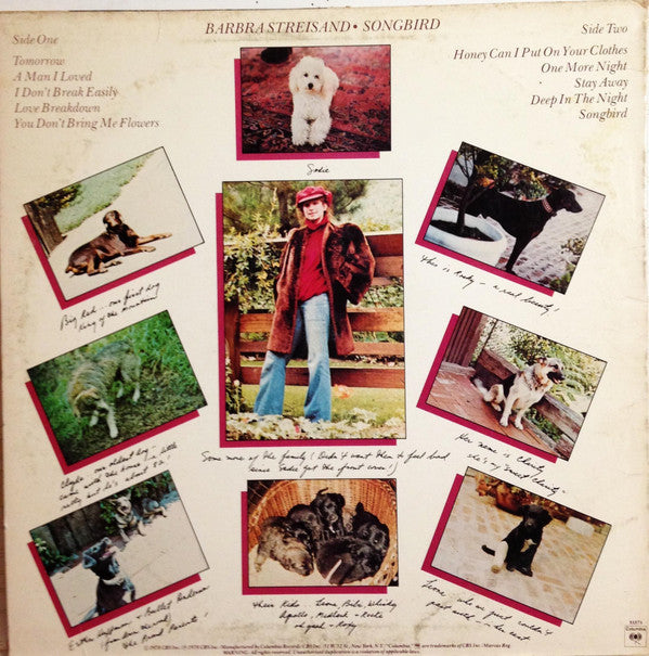 Barbra Streisand : Songbird (LP, Album, Nor)