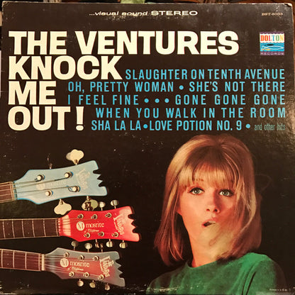 The Ventures : Knock Me Out! (LP, Album, RP, All)