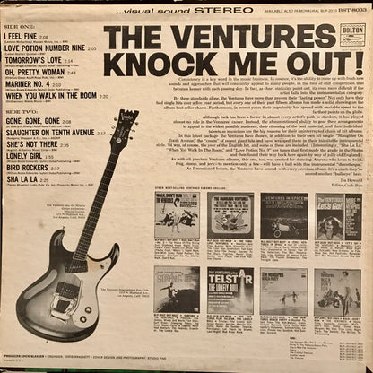 The Ventures : Knock Me Out! (LP, Album, RP, All)