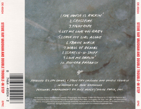 Stevie Ray Vaughan And Double Trouble* : In Step (CD, Album, DAD)