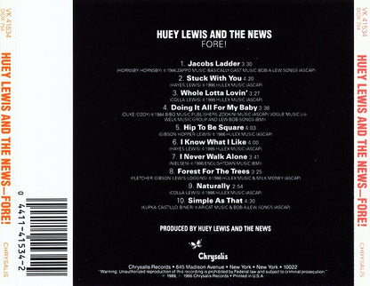 Huey Lewis And The News* : Fore! (CD, Album)