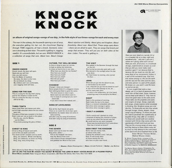 The Medical Mission Sisters And Friends : Knock, Knock (LP, Album, Mono)
