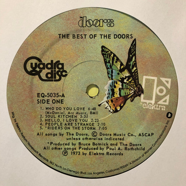 The Doors : The Best Of The Doors (LP, Comp, Quad, RE, PRC)