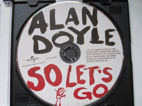 Alan Doyle : So Let's Go (CD, Album)