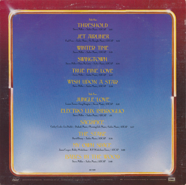 Steve Miller Band : Book Of Dreams (LP, Album, Jac)