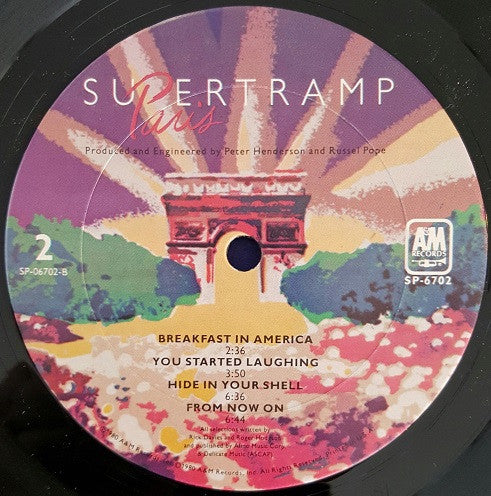 Supertramp : Paris (2xLP, Album, San)