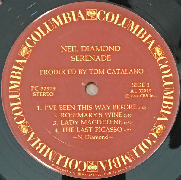 Neil Diamond : Serenade (LP, Album, RE, Pit)