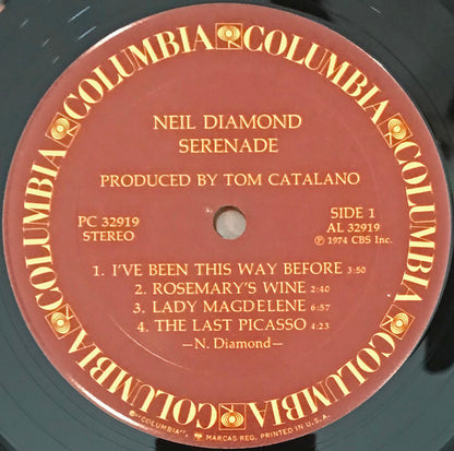 Neil Diamond : Serenade (LP, Album, RE, Pit)