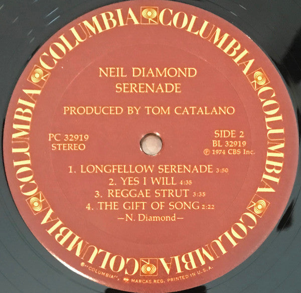 Neil Diamond : Serenade (LP, Album, RE, Pit)
