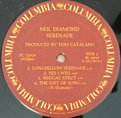 Neil Diamond : Serenade (LP, Album, RE, Pit)