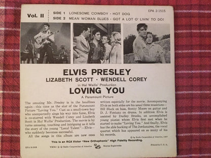Elvis Presley With The Jordanaires :  Loving You Vol. II (7", EP, Roc)