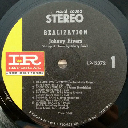 Johnny Rivers : Realization (LP, Album, RP, Gat)